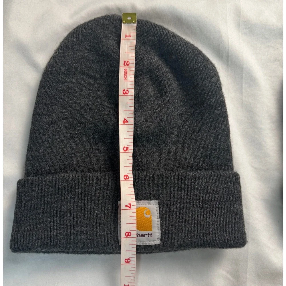 Carhartt Watch Hat Beanie Bundle Black and Charcoal Grey Ribbed Knit Caps 2 Pack